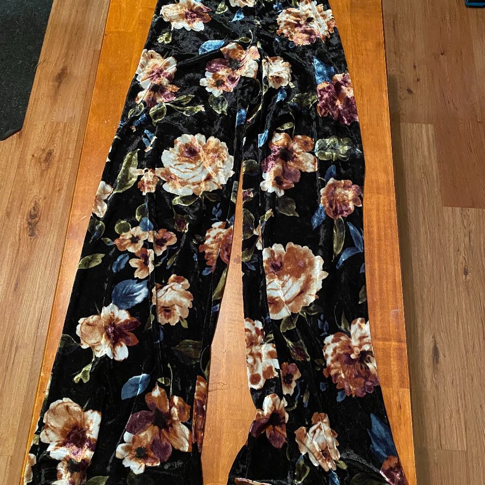 Velvet Flower Pants